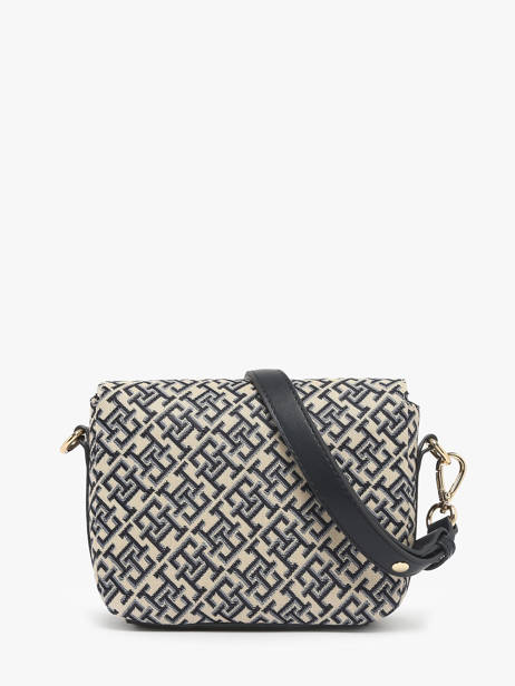 Schoudertas Th Jacquard Polyurethaan Tommy hilfiger Blauw th jacquard AW17447 ander zicht 4